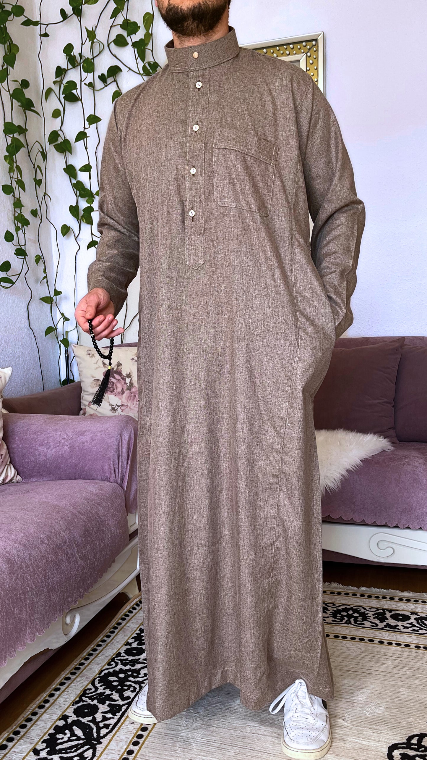 Herren Thobe/Jalabyia + GRATIS Miswak